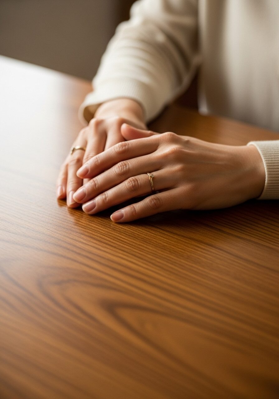 ウォールナットの滑らかなテーブル天板