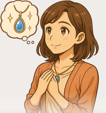 ハリックァのリングをつけた手の写真