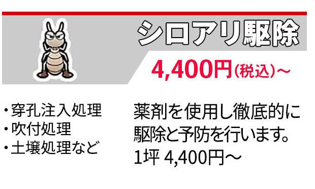 床下に薬剤を散布するシロアリ駆除の様子