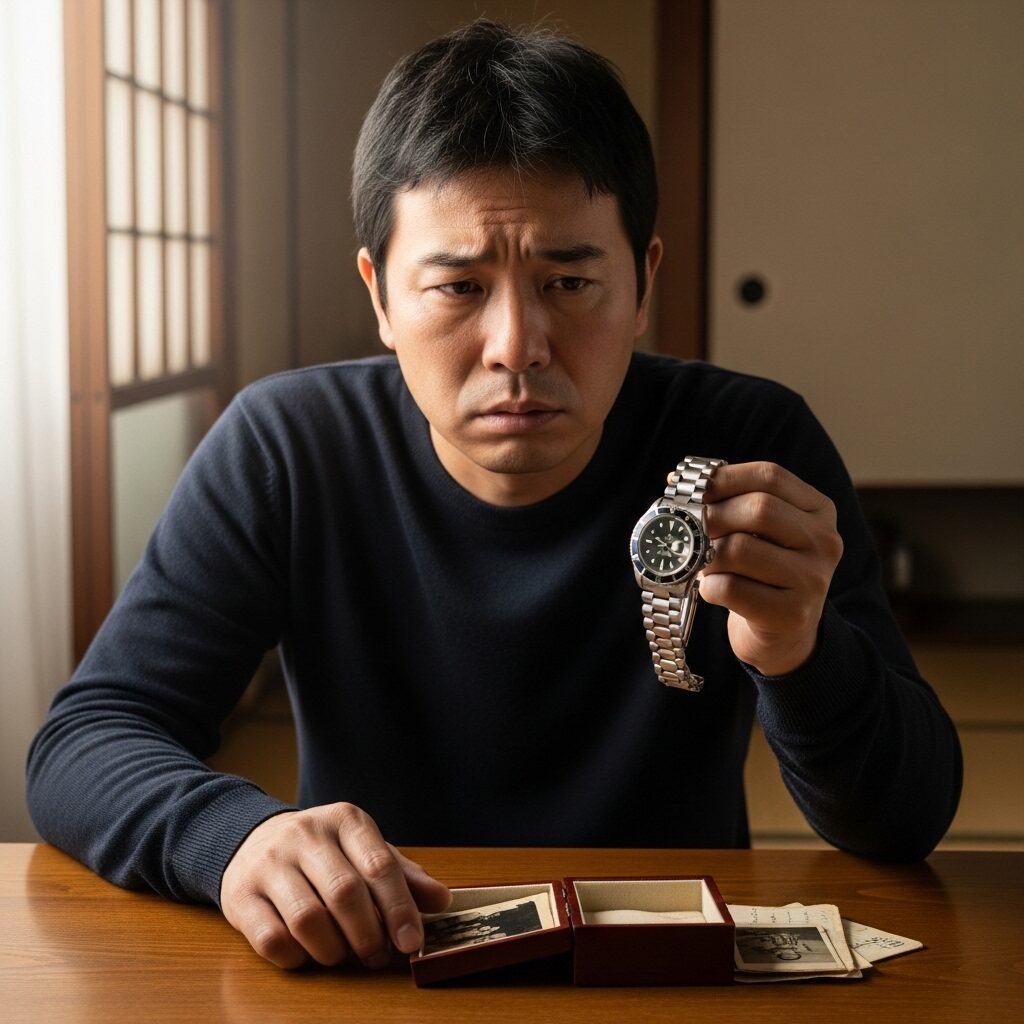 不安が解消され、少し安心した表情の40代男性