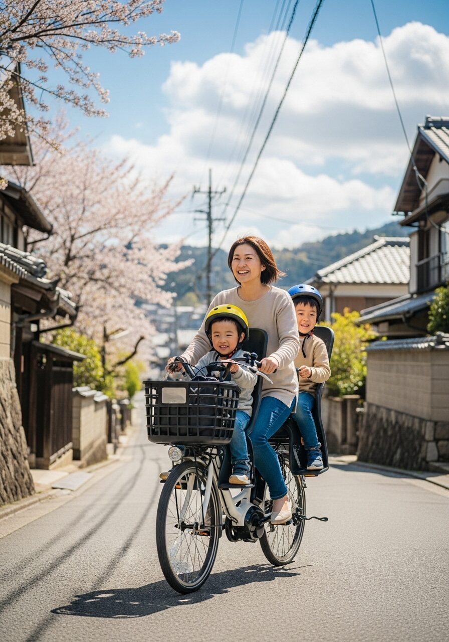 こどもとでんどうじてんしゃ