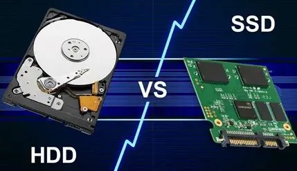 SSDとHDDの速度比較イメージ