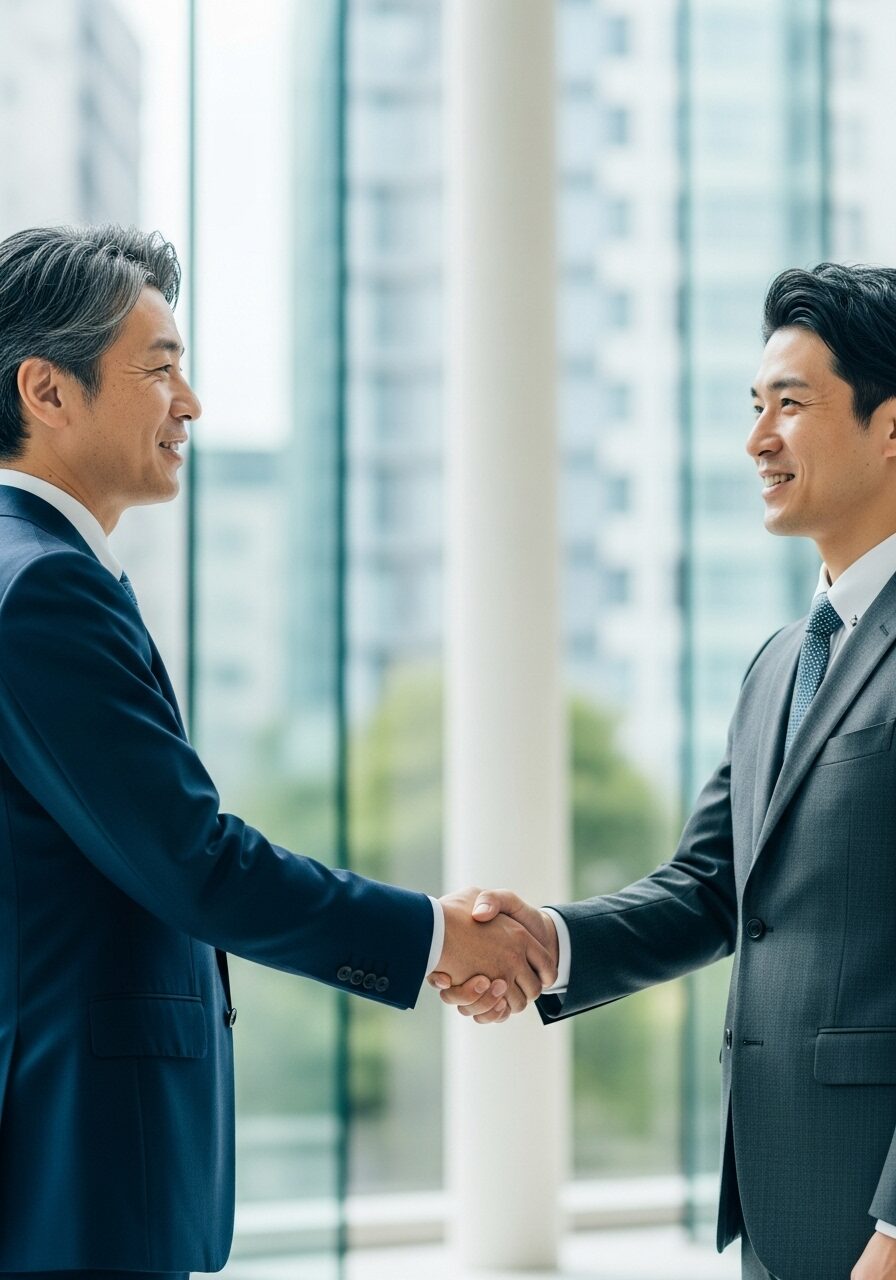 業務提携 パートナーシップ 握手