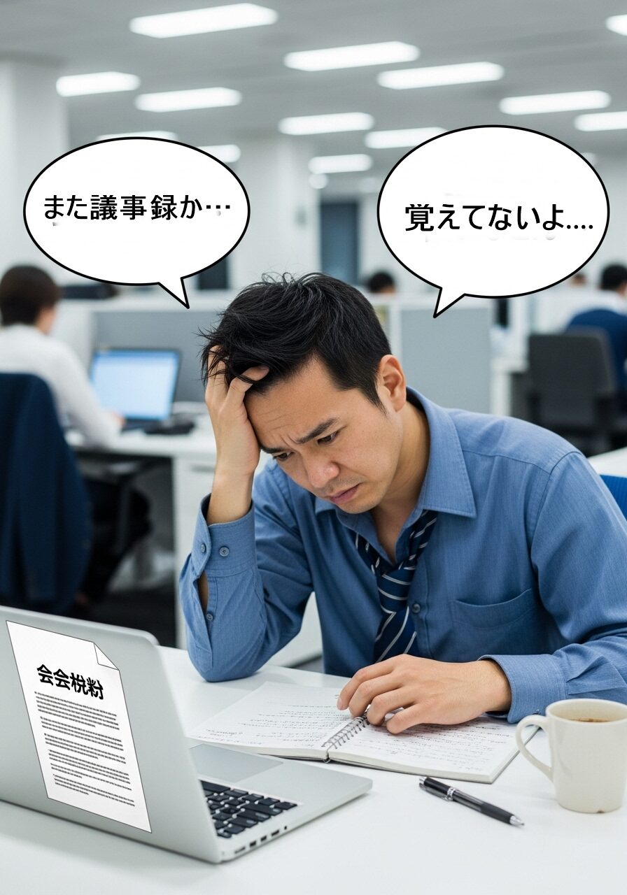 また議事録か…
