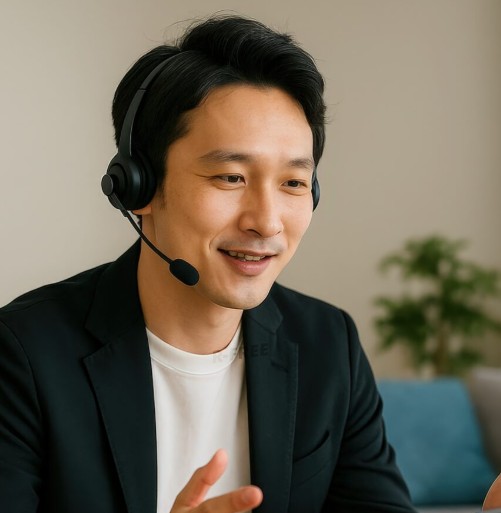 アドバイスする友人