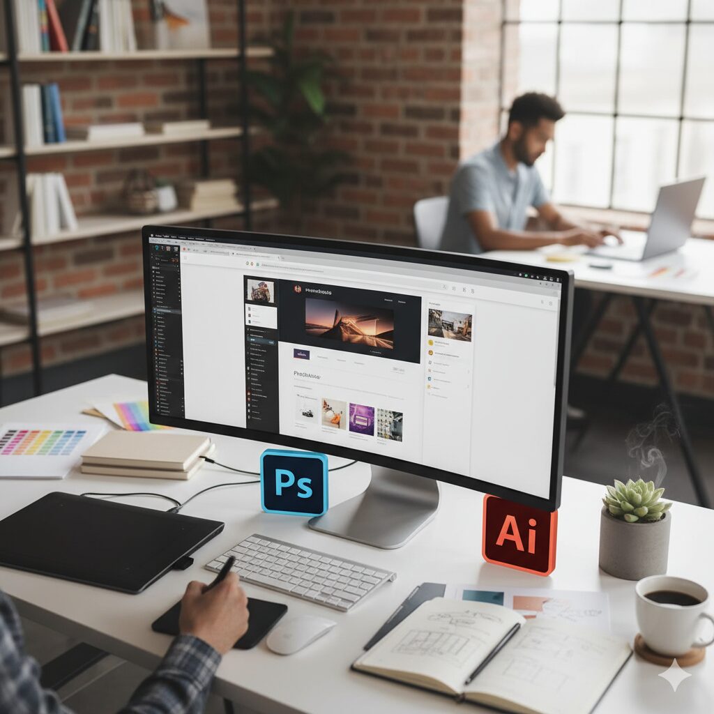 Webデザイン講座 費用, Photoshop, Illustrator, 副業 スキル