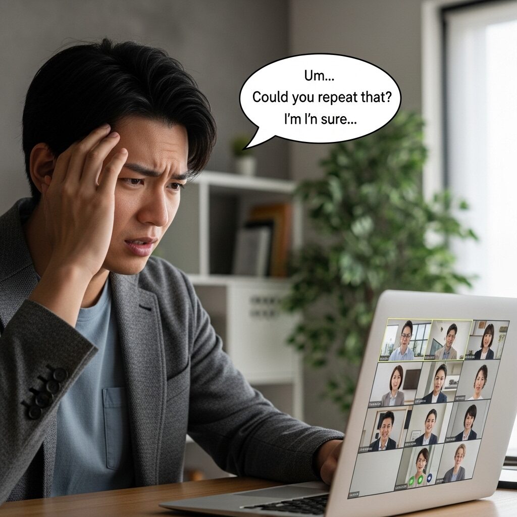 多言語会議で自信を持って話すビジネスマン