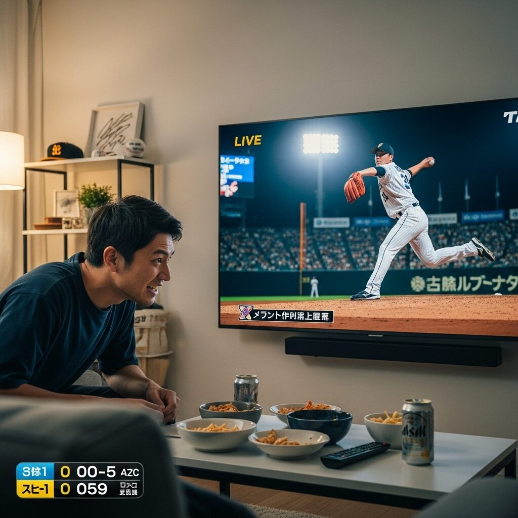 プロ野球中継, 全試合視聴, 30代男性　日本人