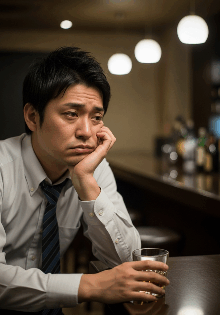 婚活疲れで悩む男性の写真