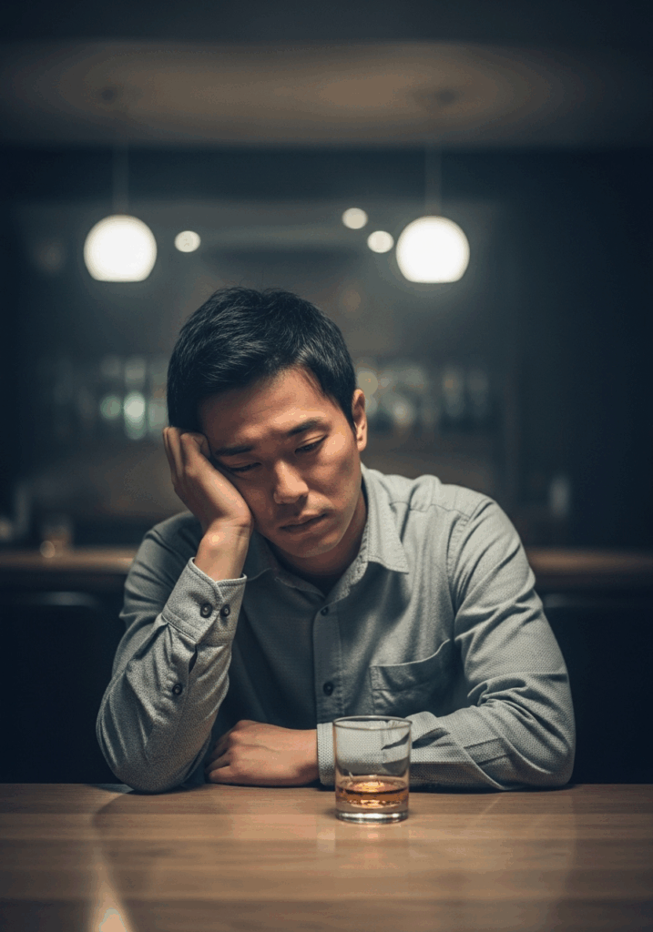 婚活疲れで悩む男性の写真 日