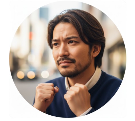 決意した30代男性のアイコン