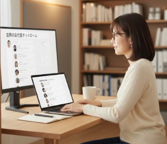 通勤チャットルームのイメージ