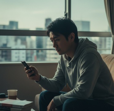 悩みを抱える30代男性